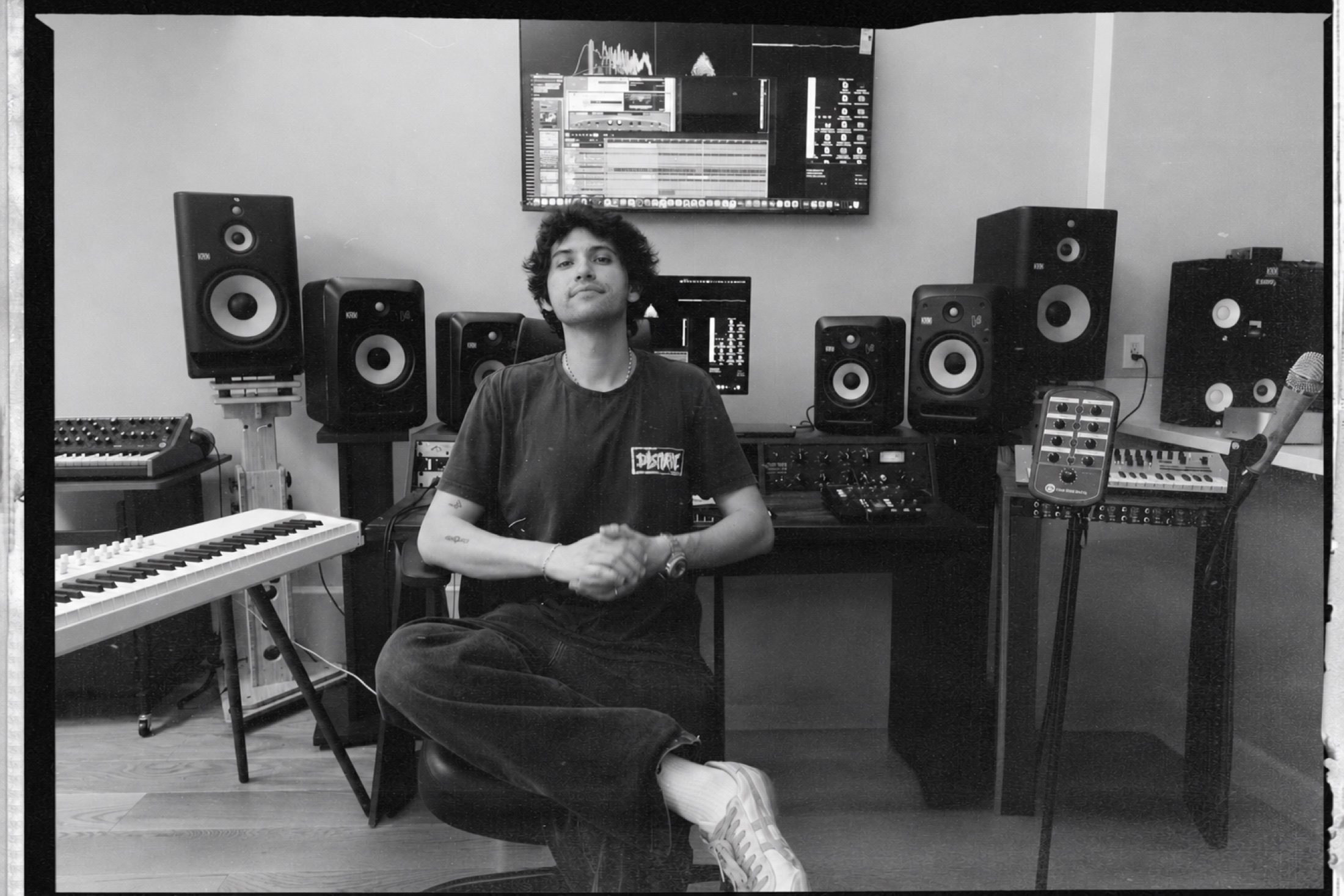 Garrett Lodge in the studio